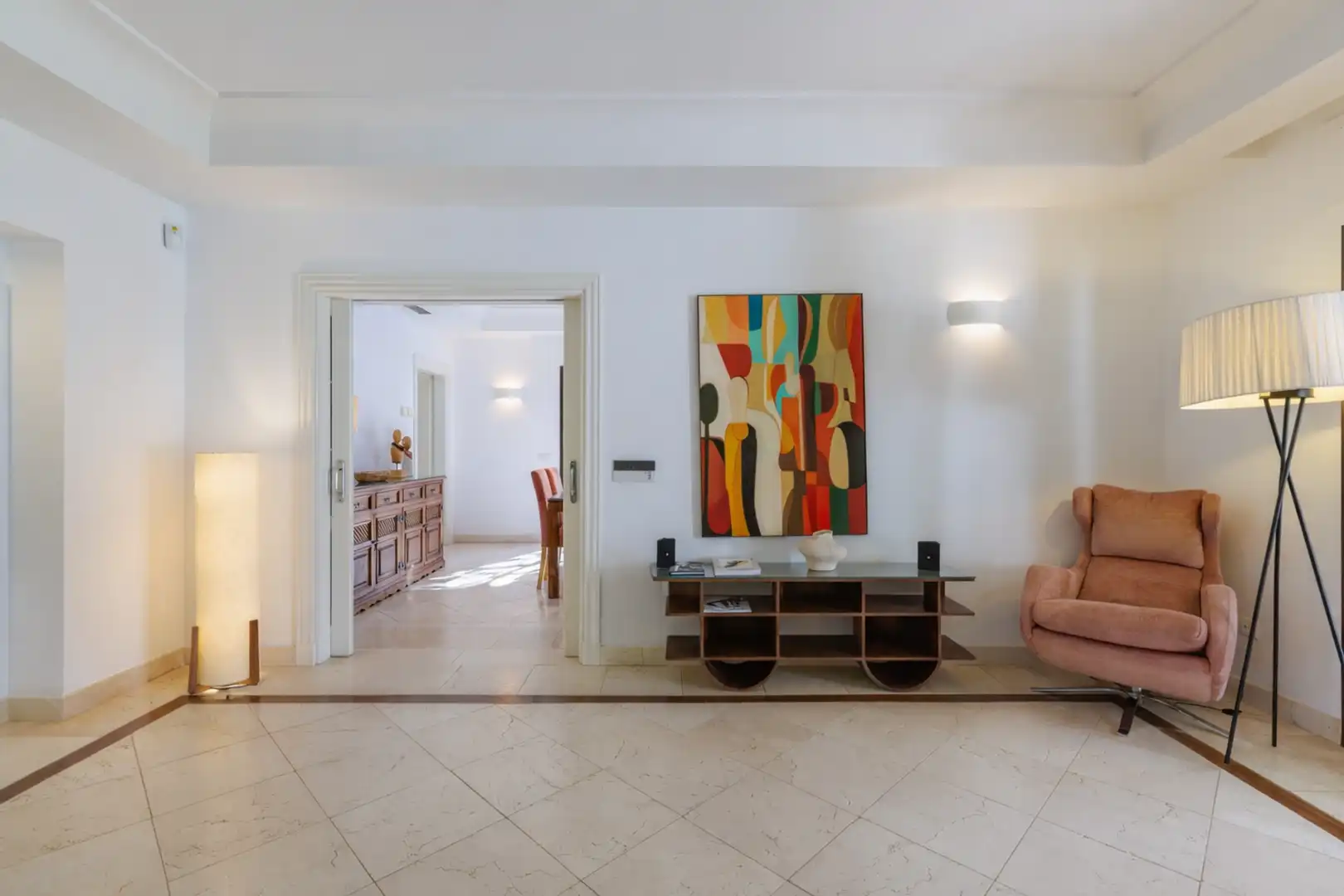 Sala de estar de Casa o chalet de alquiler en Estepona con Terraza