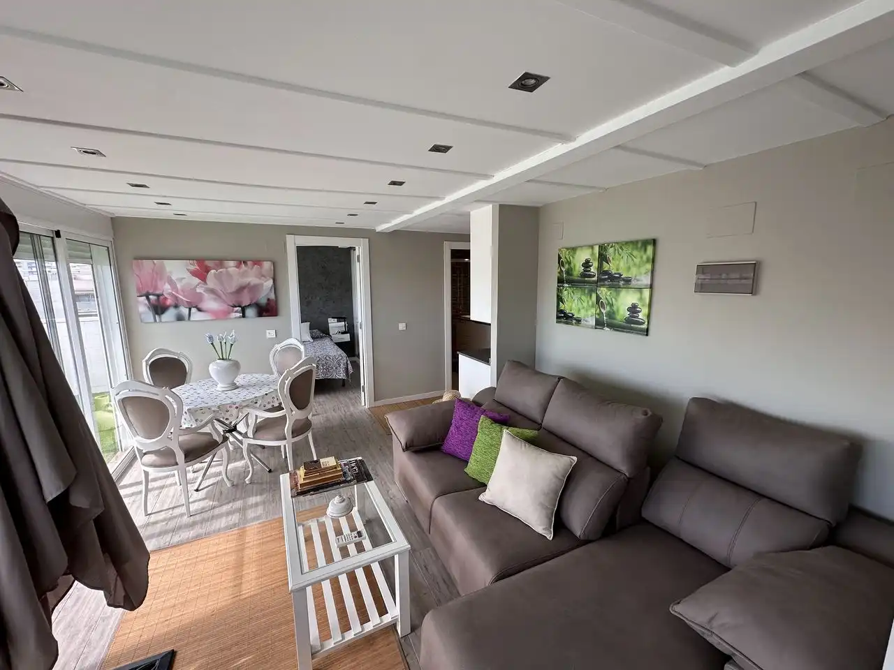 Living room of Attic for rent in Canet d'En Berenguer  with Terrace, Furnished and Community pool