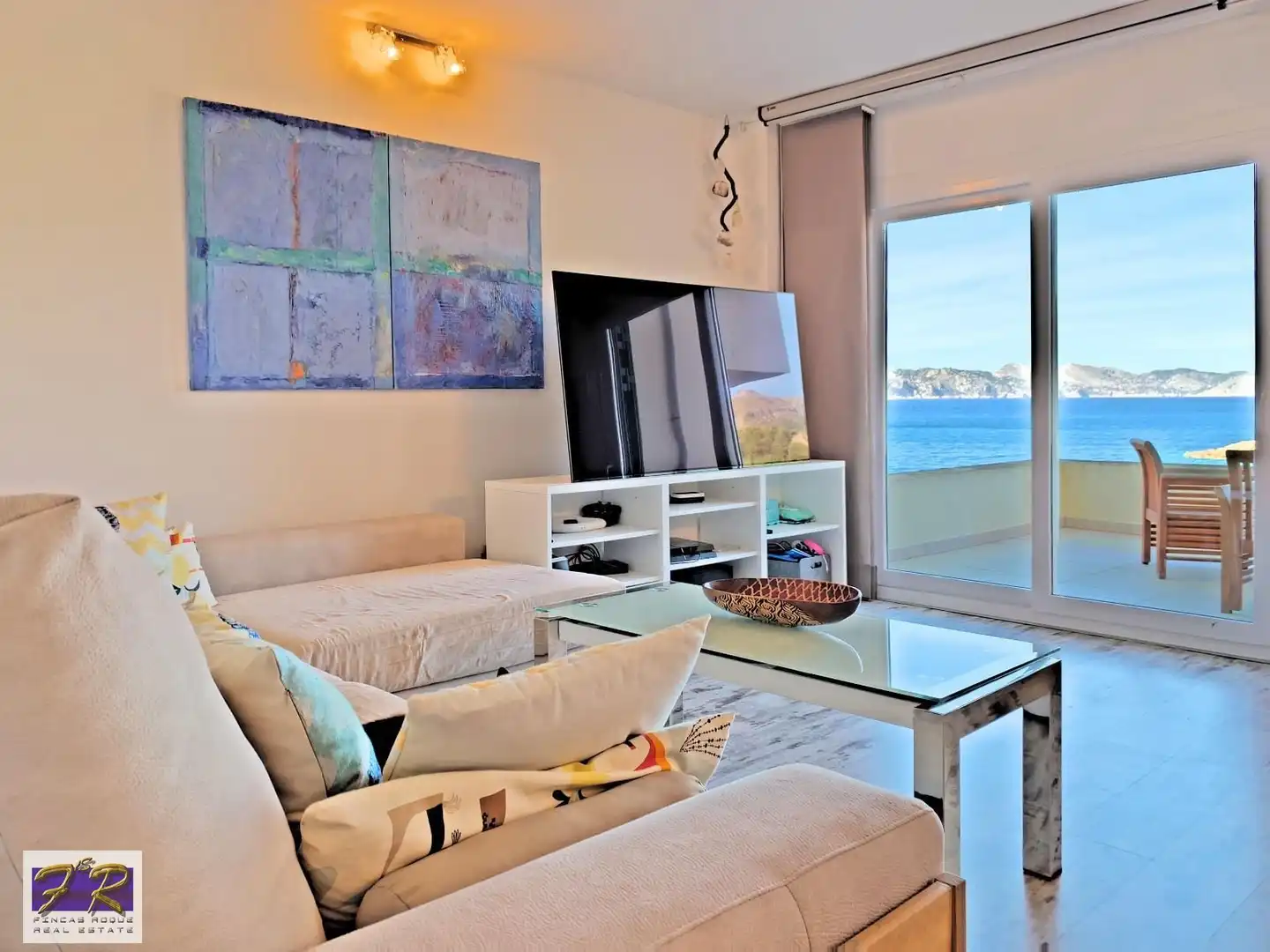 Sala d'estar de Casa o xalet en venda en Alcúdia amb Aire condicionat, Terrassa i Moblat