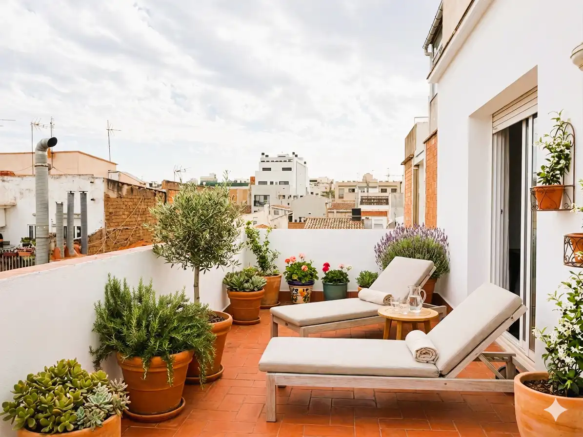 Terrace of Flat for sale in Badalona  with Terrace