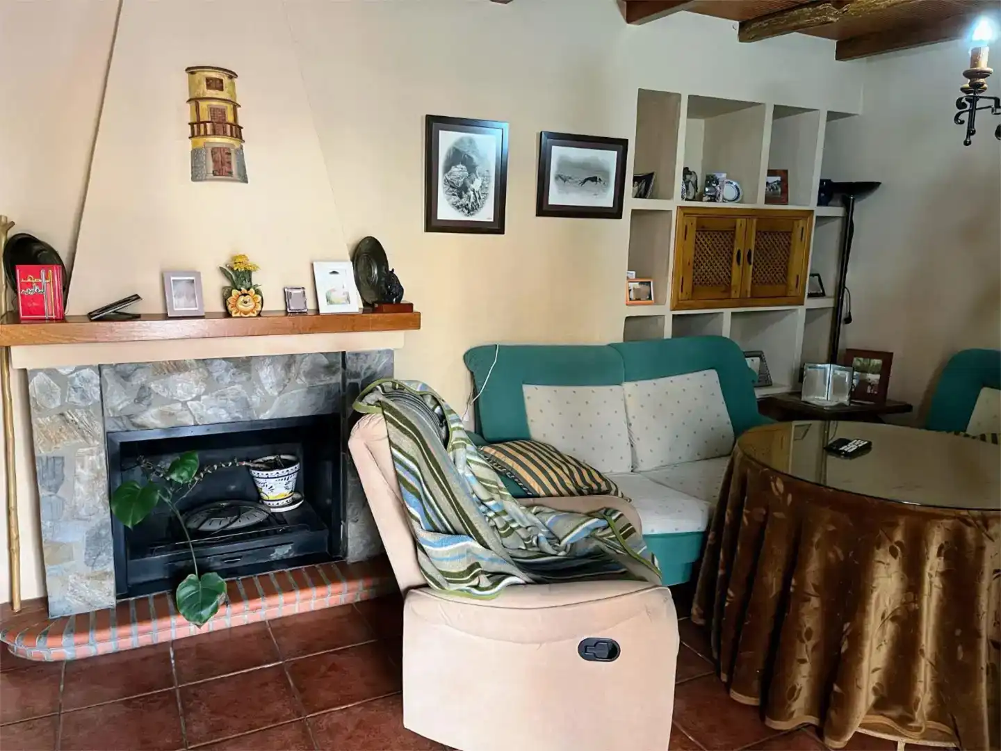 Sala d'estar de Finca rústica en venda en Antequera amb Aire condicionat, Piscina i Balcó