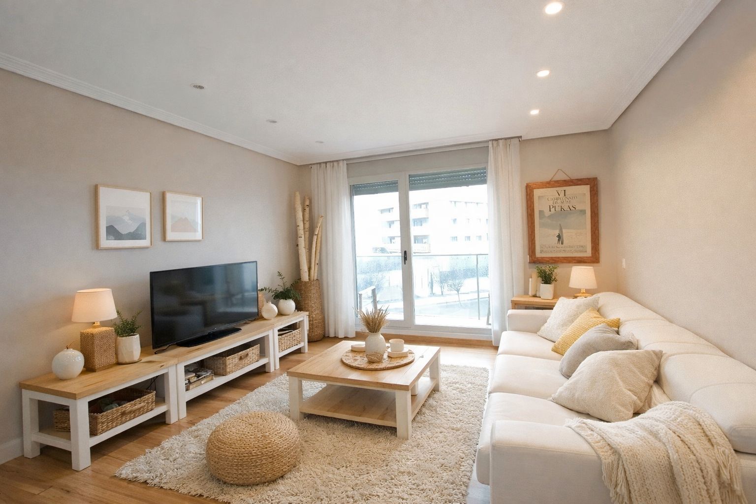 Living room of Flat for sale in Urduliz  with Heating, Terrace and Storage room