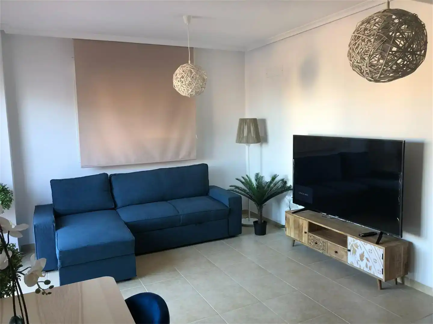 Wohnzimmer von Dachboden zur Miete in Oropesa del Mar / Orpesa mit Klimaanlage und Schwimmbad