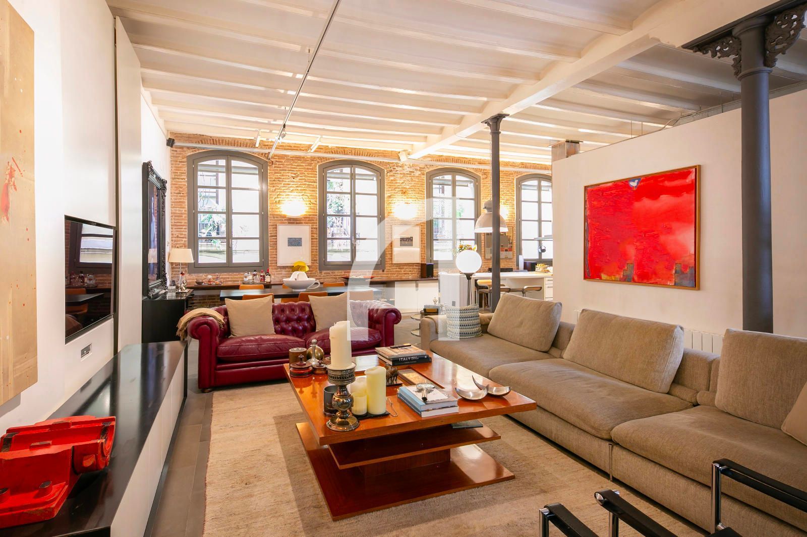 Sala d'estar de Pis en venda en  Barcelona Capital amb Aire condicionat, Calefacció i Traster