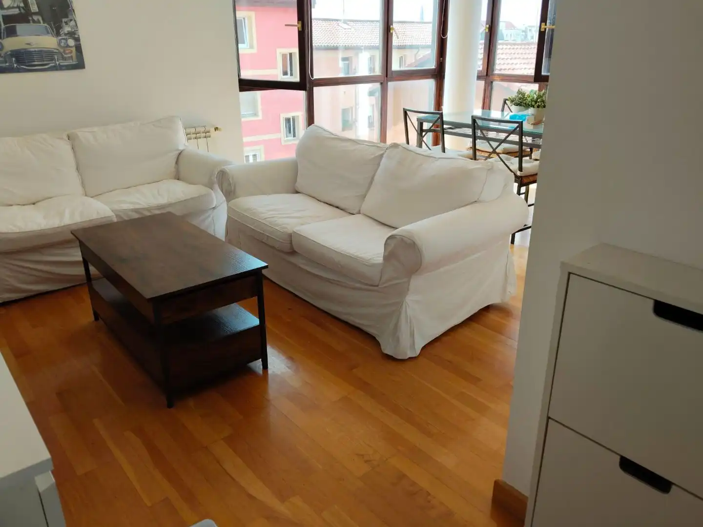Living room of Flat for rent in Santander  with Heating, Furnished and Oven