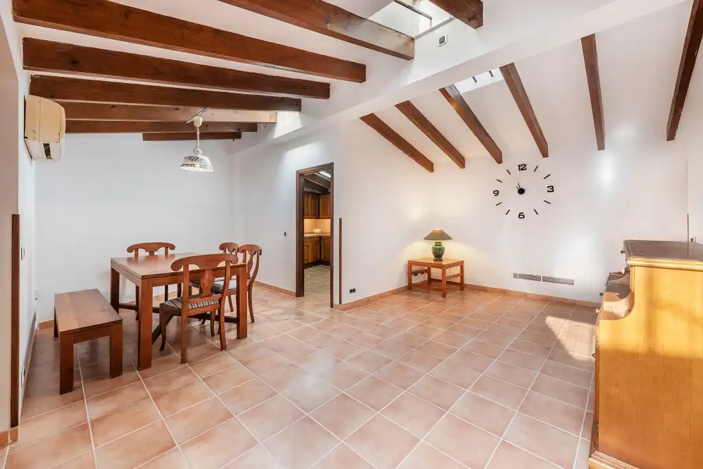 Menjador de Finca rústica en venda en Pollença amb Aire condicionat i Terrassa