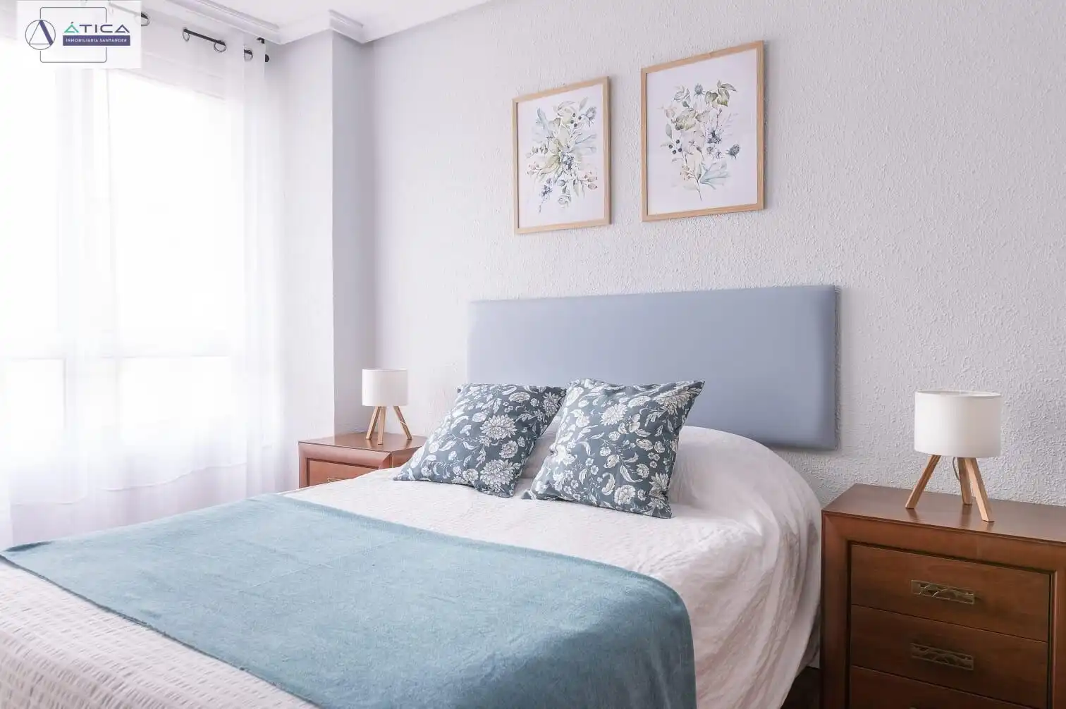Bedroom of Flat for rent in Santander  with Heating and Furnished