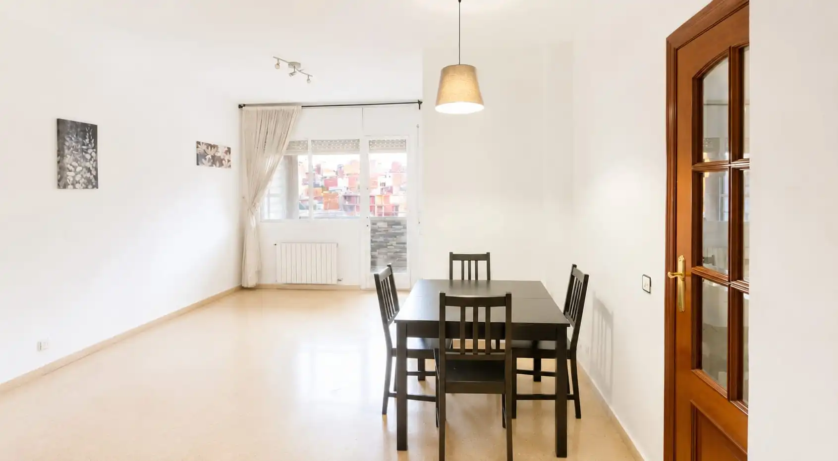 Esszimmer von Wohnung zum Verkauf in Santa Coloma de Gramenet mit Heizung, Balkon und Alarm