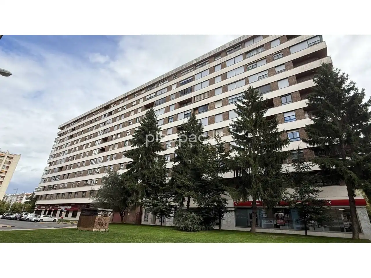 Exterior view of Flat for sale in  Pamplona / Iruña  with Heating, Parquet flooring and Terrace