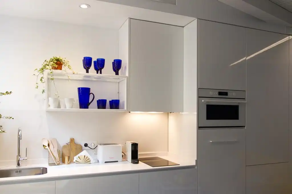 Cocina de Piso de alquiler en Madrid con Aire acondicionado y Amueblado