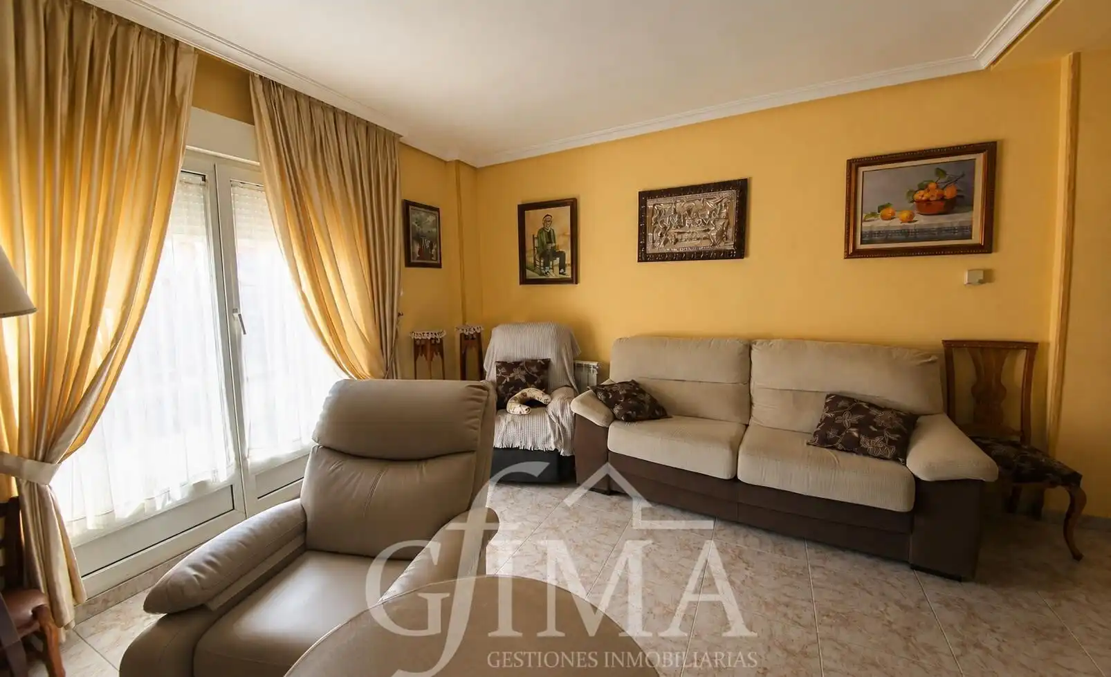 Living room of Attic for sale in Tomelloso  with Heating, Terrace and Furnished