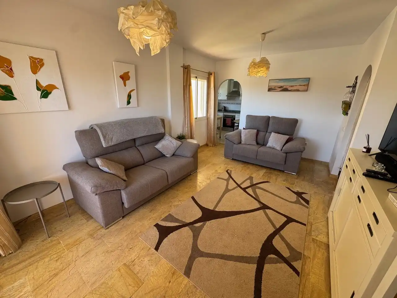 Living room of Apartments for sale in Vera  with Air Conditioner, Terrace and Swimming Pool