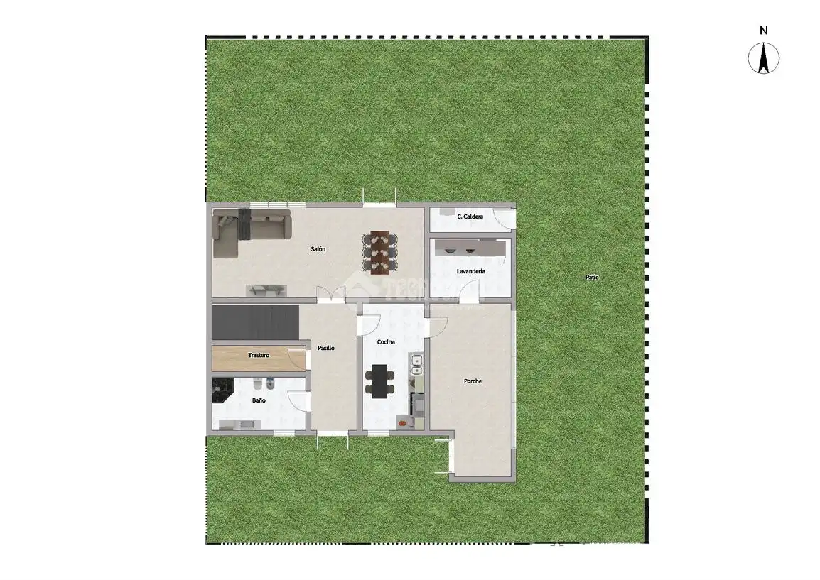 Casa aparellada amb terrassa en venda a Magán, imagen 43
