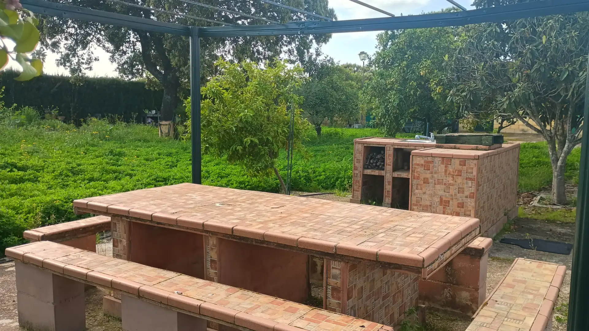 Terraza de Casa o chalet en venta en Sanlúcar la Mayor con Aire acondicionado, Jardín privado y Trastero