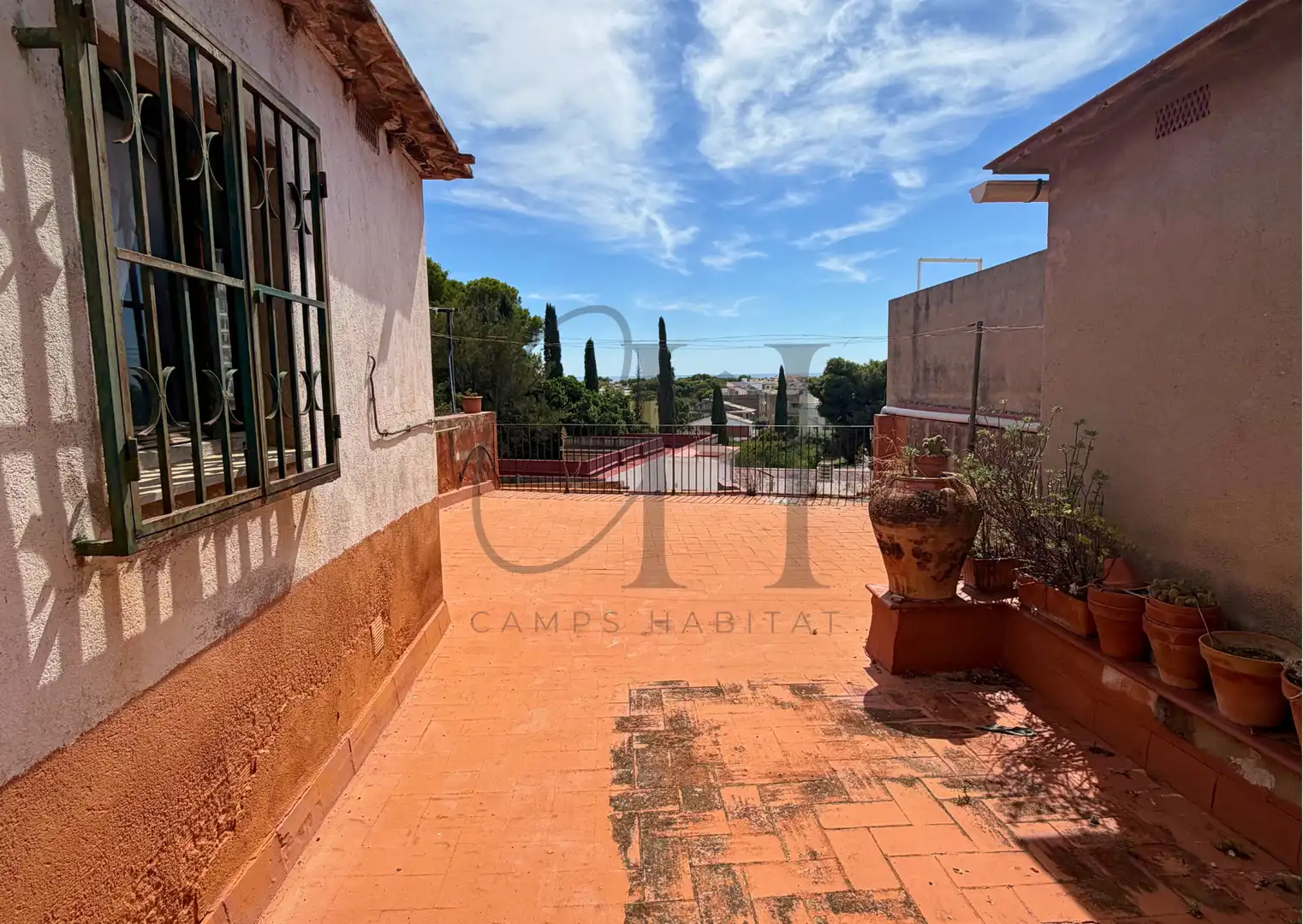 Terraza de Casa adosada en venta en El Castell de Cubelles 
