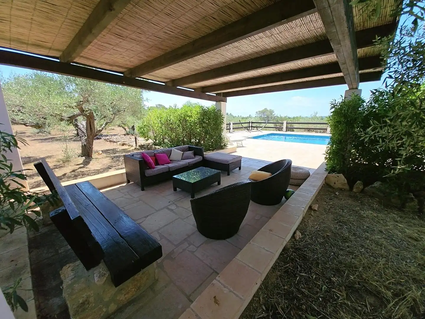 Terrasse von Country house zum Verkauf in L'Ametlla de Mar  mit Privatgarten, Terrasse und Schwimmbad