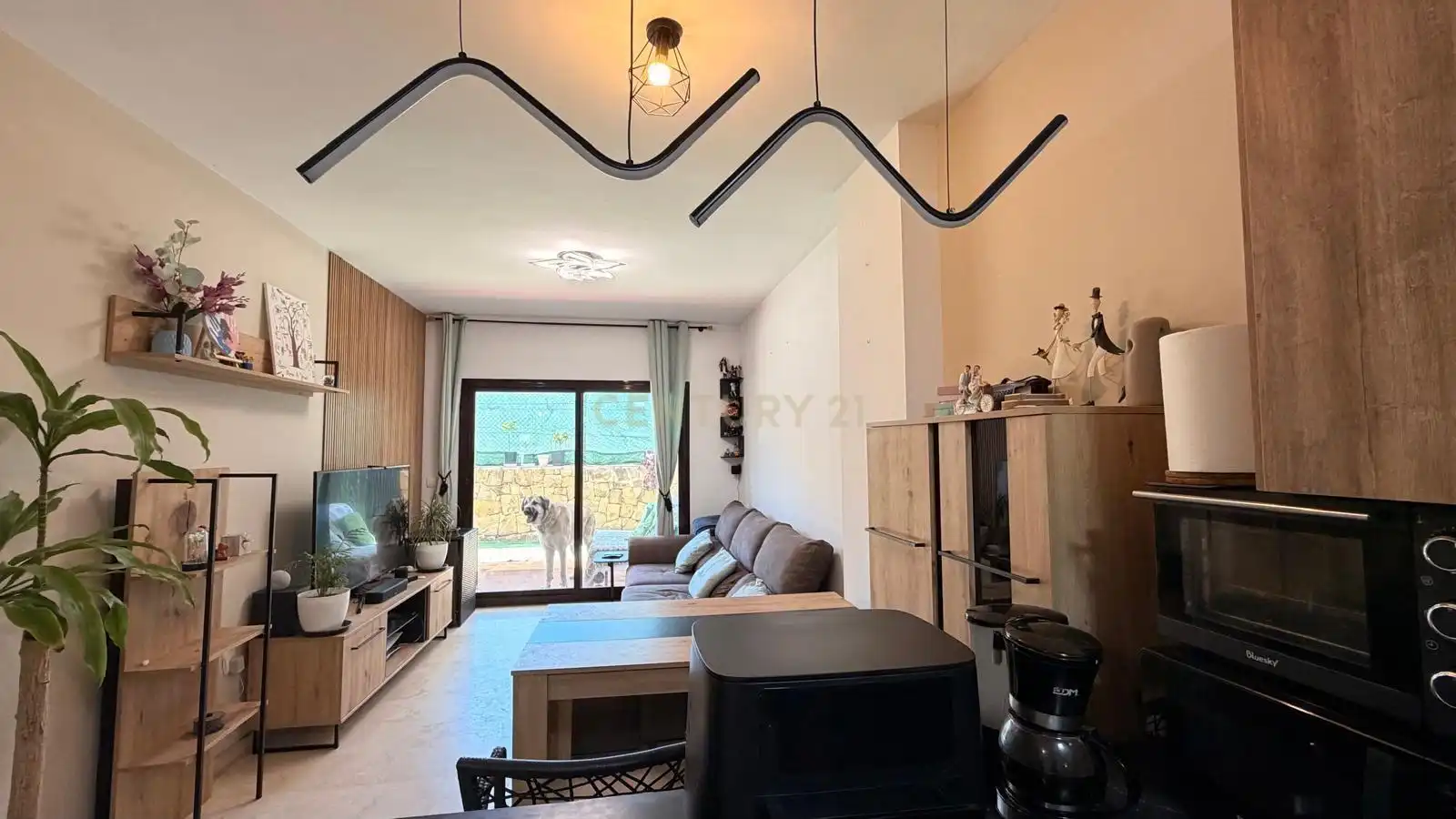Sala de estar de Apartamento en venta en Mijas con Jardín privado, Trastero y Piscina comunitaria