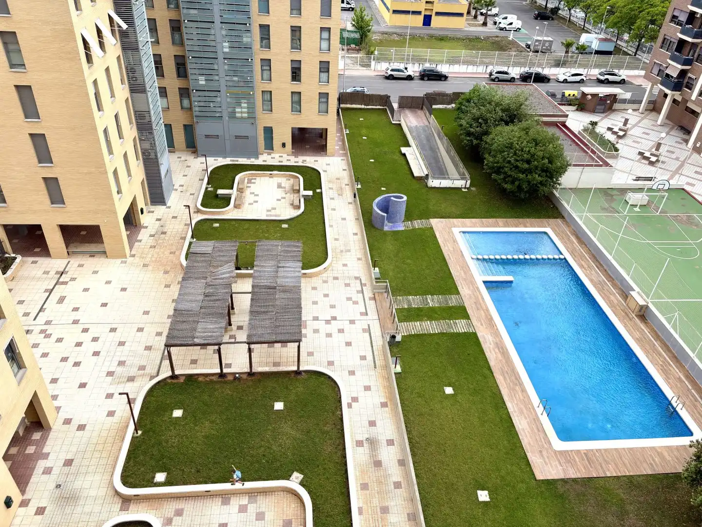 Swimming pool of Flat for rent in Castellón de la Plana / Castelló de la Plana  with Air Conditioner, Heating and Terrace
