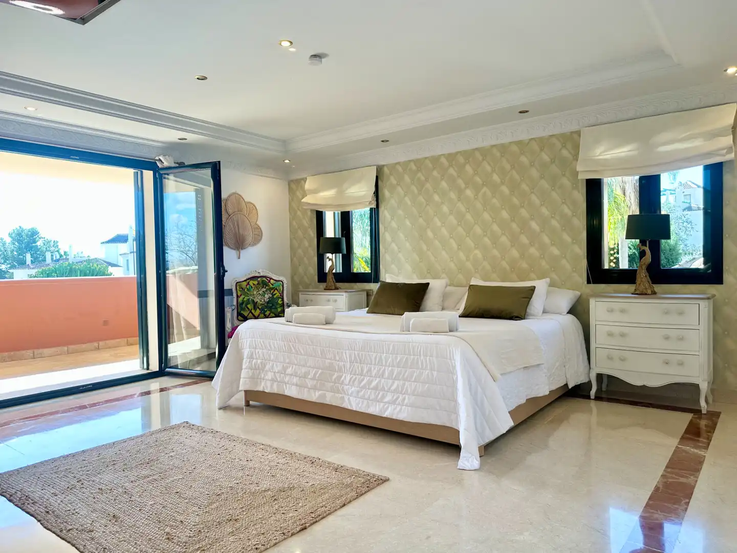 Bedroom of Houses for rent in Marbella  with Air Conditioner, Heating and Private garden