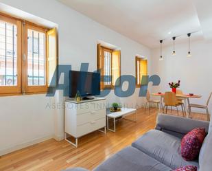 Living room of Flat to rent in  Madrid Capital  with Air Conditioner, Heating and Furnished