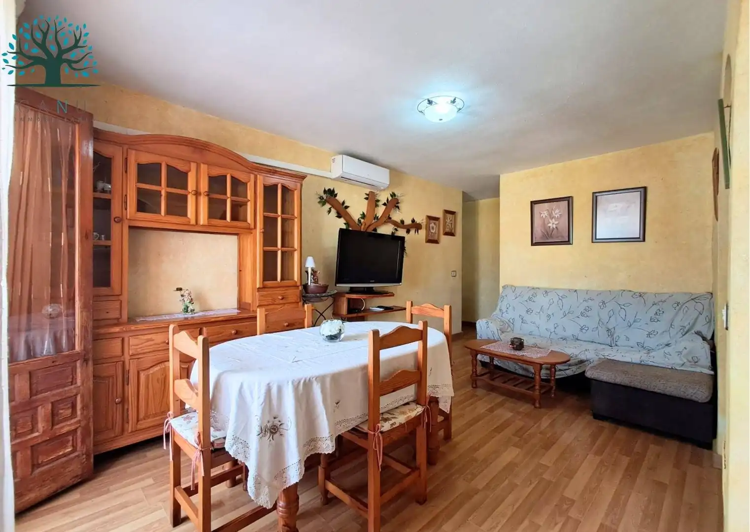 Sala de estar de Apartamento en venta en Mazarrón con Aire acondicionado, Terraza y Amueblado