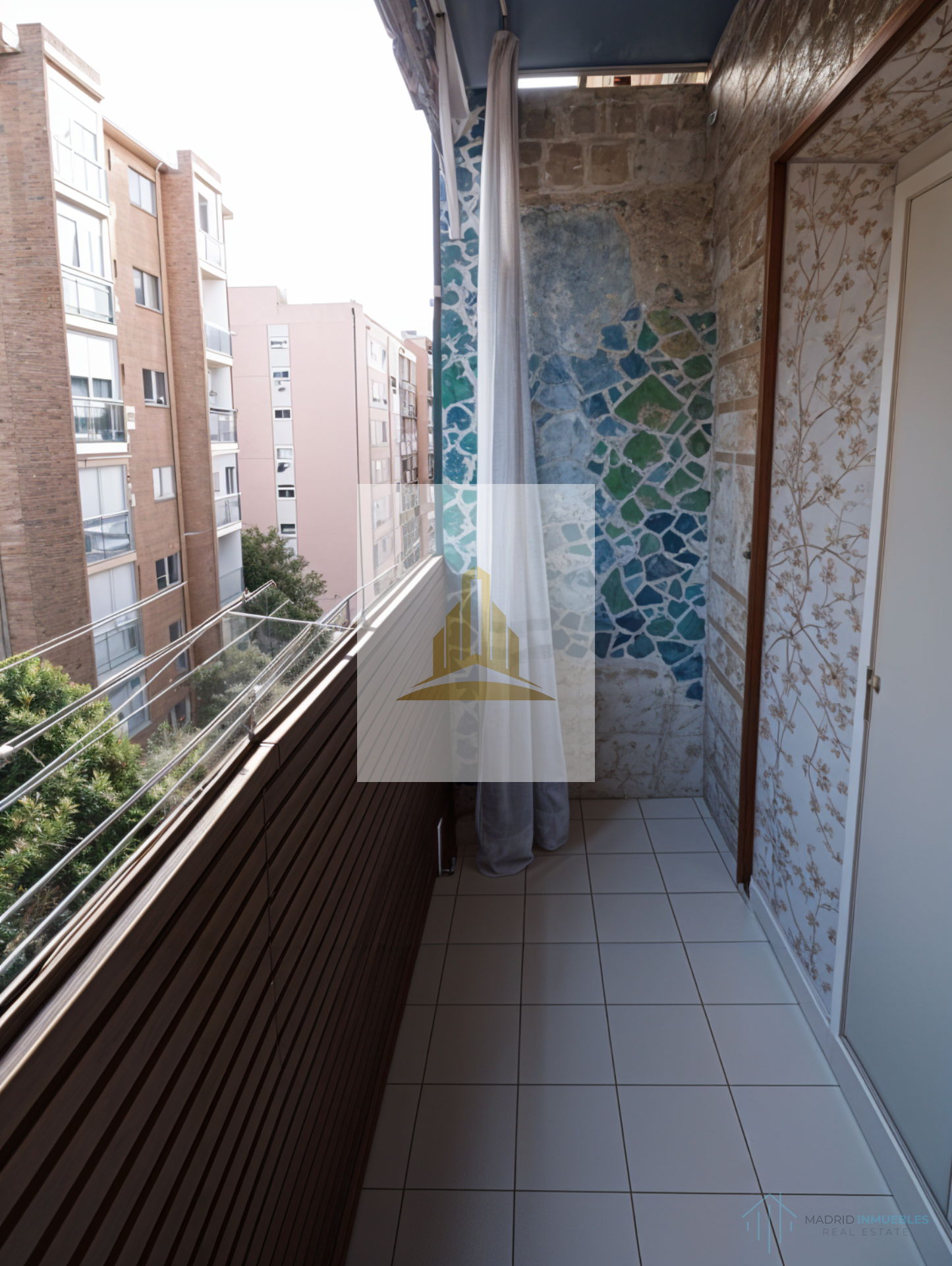 Balcony of Flat for sale in  Madrid Capital  with Air Conditioner, Heating and Terrace