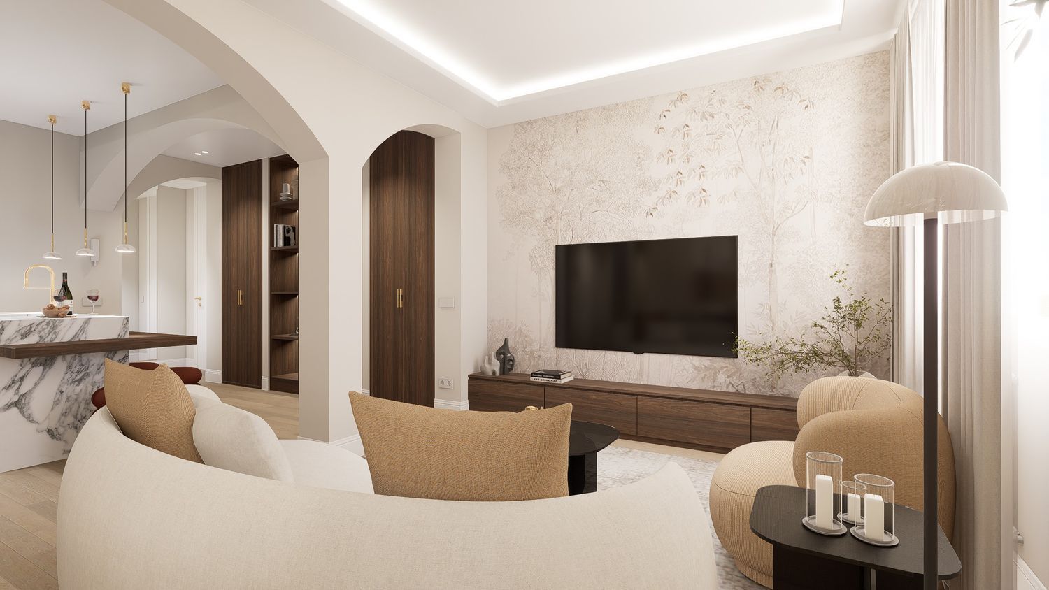 Living room of House or chalet for sale in  Madrid Capital  with Air Conditioner