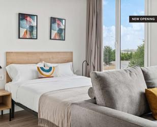 Bedroom of Study to share in  Madrid Capital  with Air Conditioner and Terrace