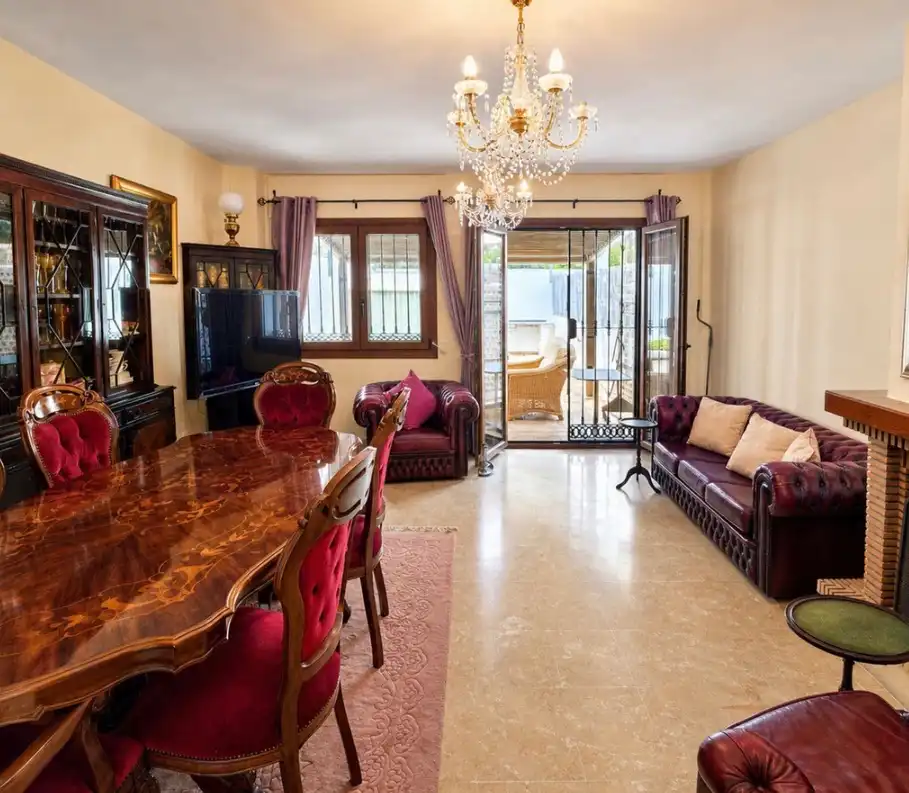 Esszimmer von Wohnung zum Verkauf in Manilva mit Terrasse, Möbliert und Ofen