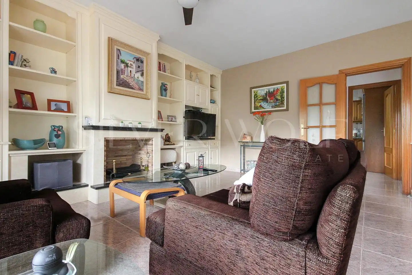 Sala de estar de Casa o chalet en venta en Vallirana, Barcelona