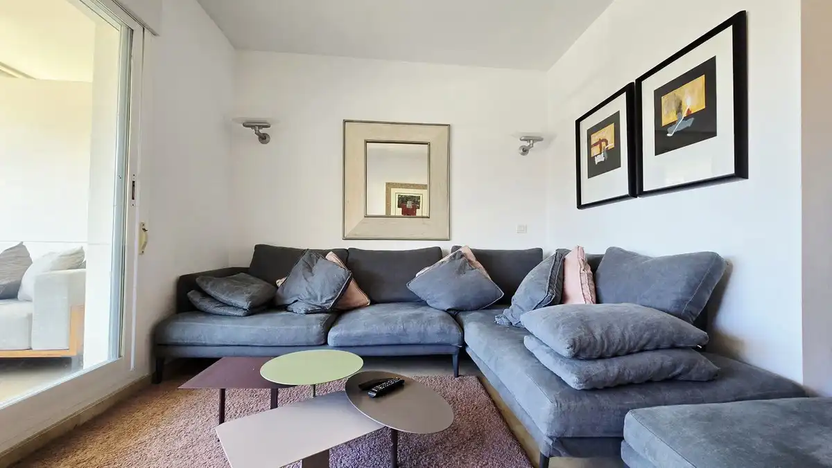 Living room of Apartments for rent in Marbella  with Air Conditioner, Terrace and Community pool