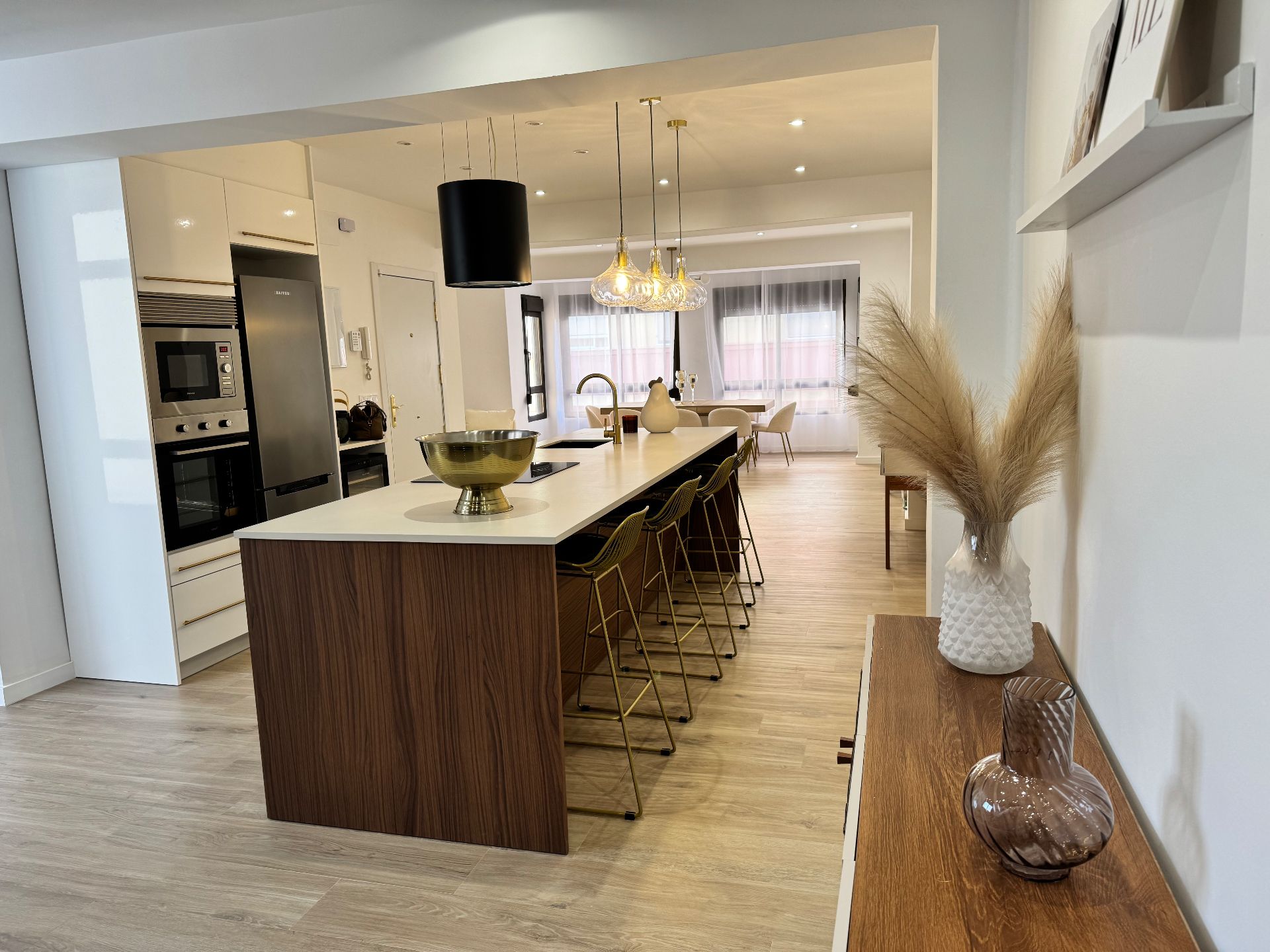 Kitchen of Flat for sale in Vila-real  with Heating, Parquet flooring and Furnished