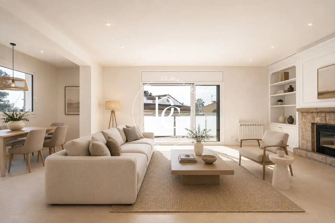 Sala de estar de Casa o chalet en venta en Sant Pere de Ribes con Calefacción, Jardín privado y Terraza