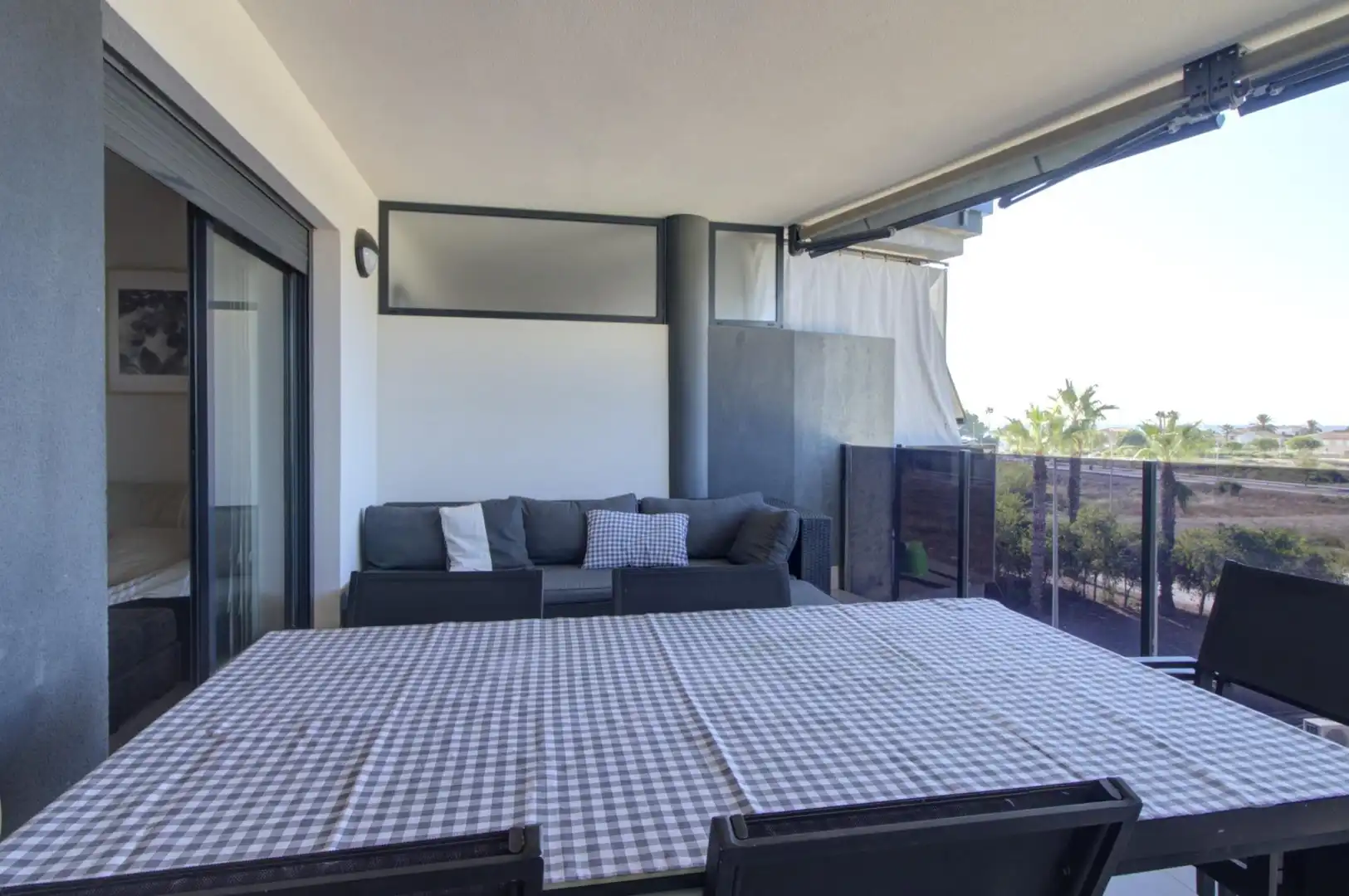 Terrasse von Wohnungen zur Miete in Almenara mit Klimaanlage, Privatgarten und Terrasse