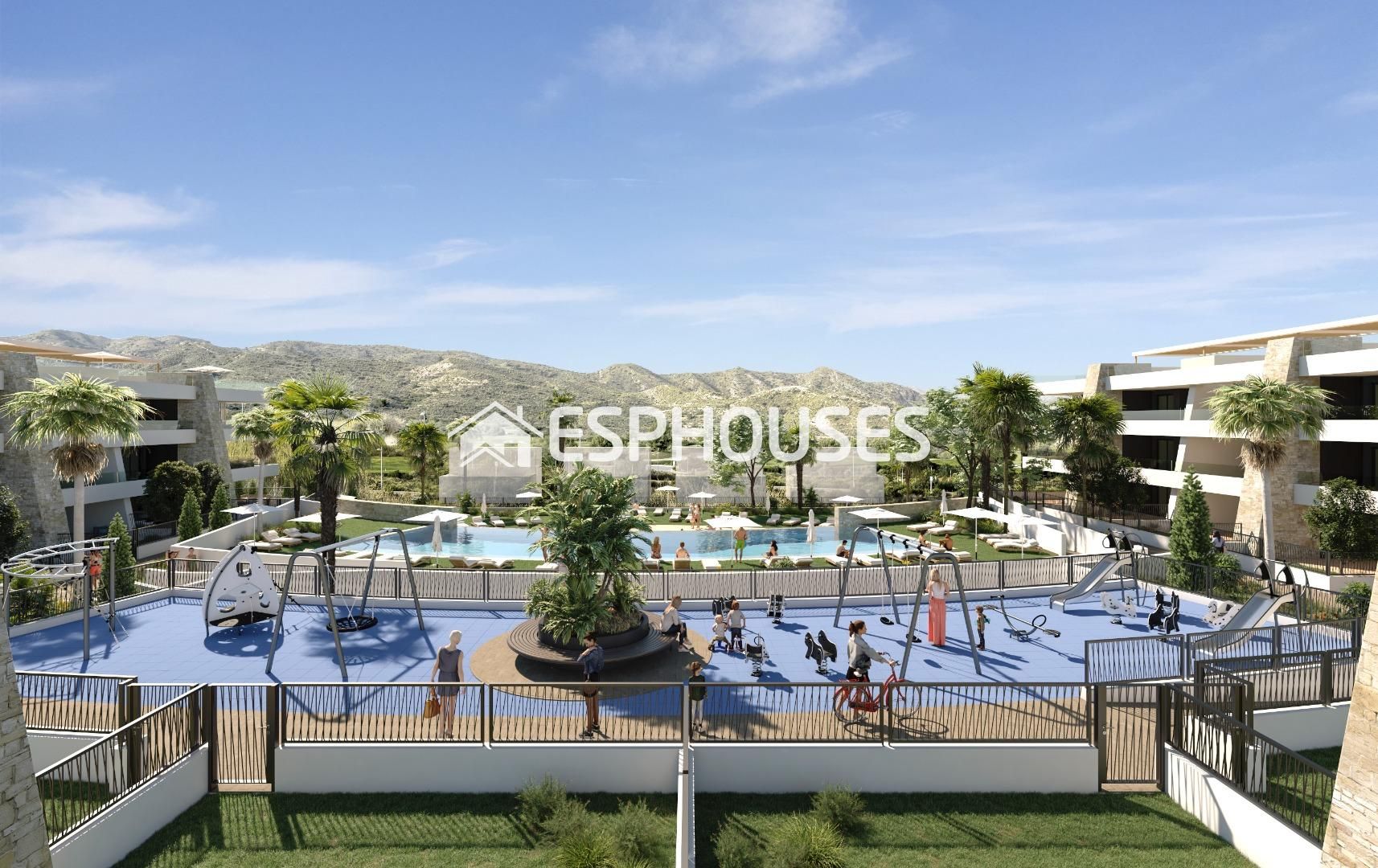 Vista exterior de Àtic en venda en Monforte del Cid amb Aire condicionat, Terrassa i Balcó