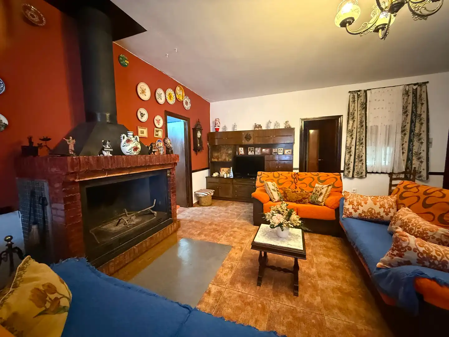 Sala de estar de Casa o chalet en venta en Argamasilla de Alba con Jardín privado, Terraza y Piscina