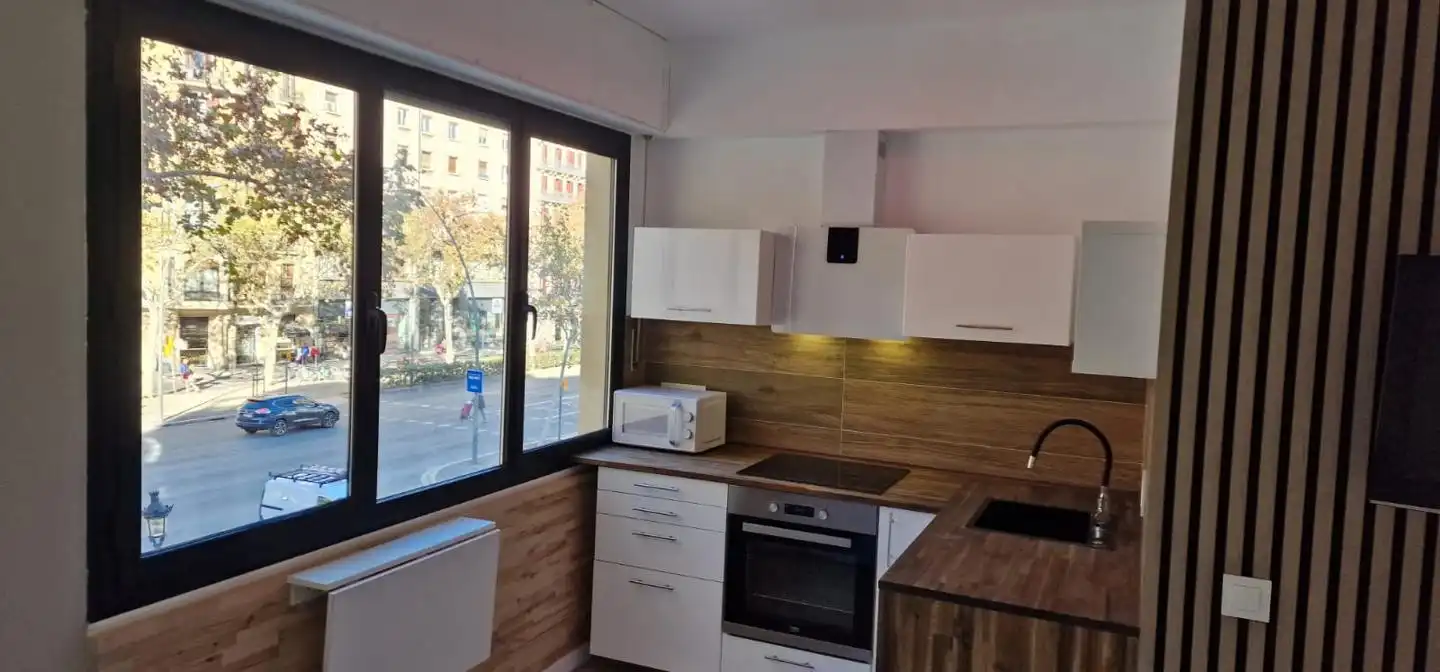 Kitchen of Study for rent in Barcelona  with Heating and Furnished
