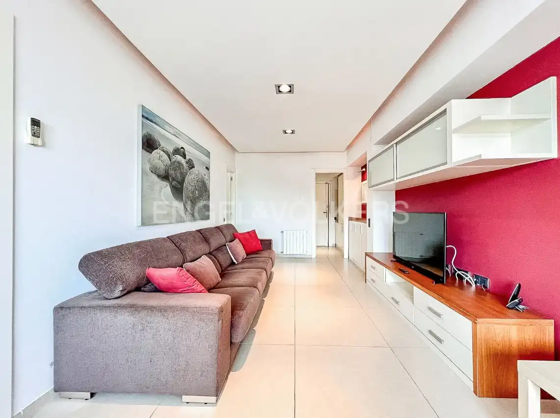 Sala de estar de Ático en venta en Barcelona con Aire acondicionado, Calefacción y Amueblado