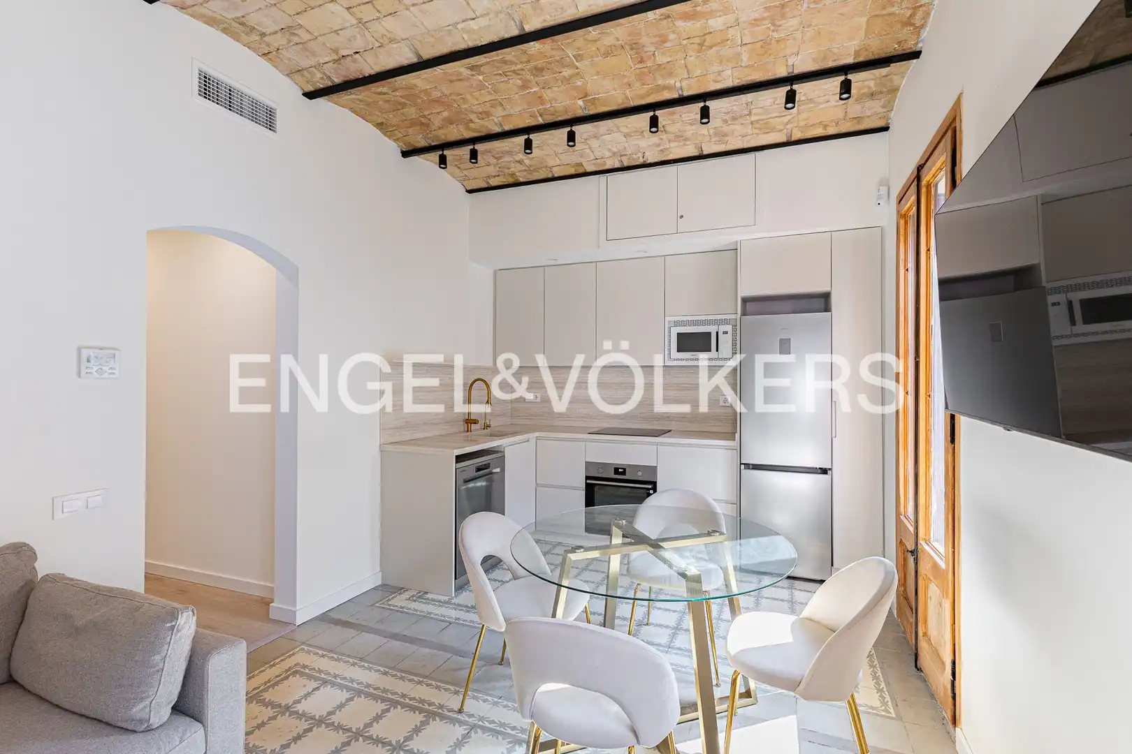 Kitchen of Flat for rent in Barcelona  with Air Conditioner, Heating and Parquet flooring