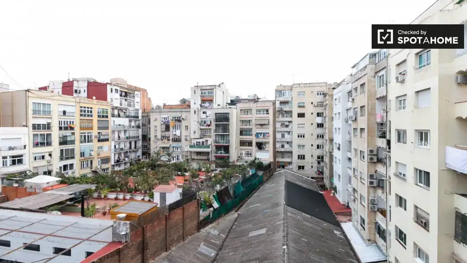 Vista exterior de Apartament per a compartir en Barcelona amb Aire condicionat, Calefacció i Terrassa