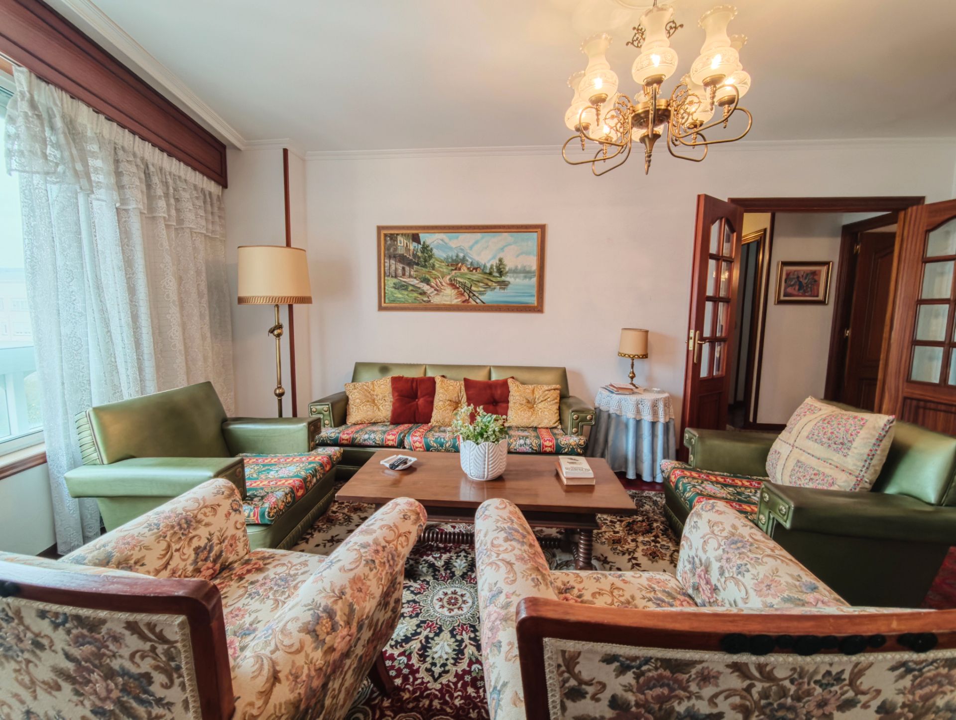 Living room of Flat for sale in Cedeira  with Heating, Parquet flooring and Storage room