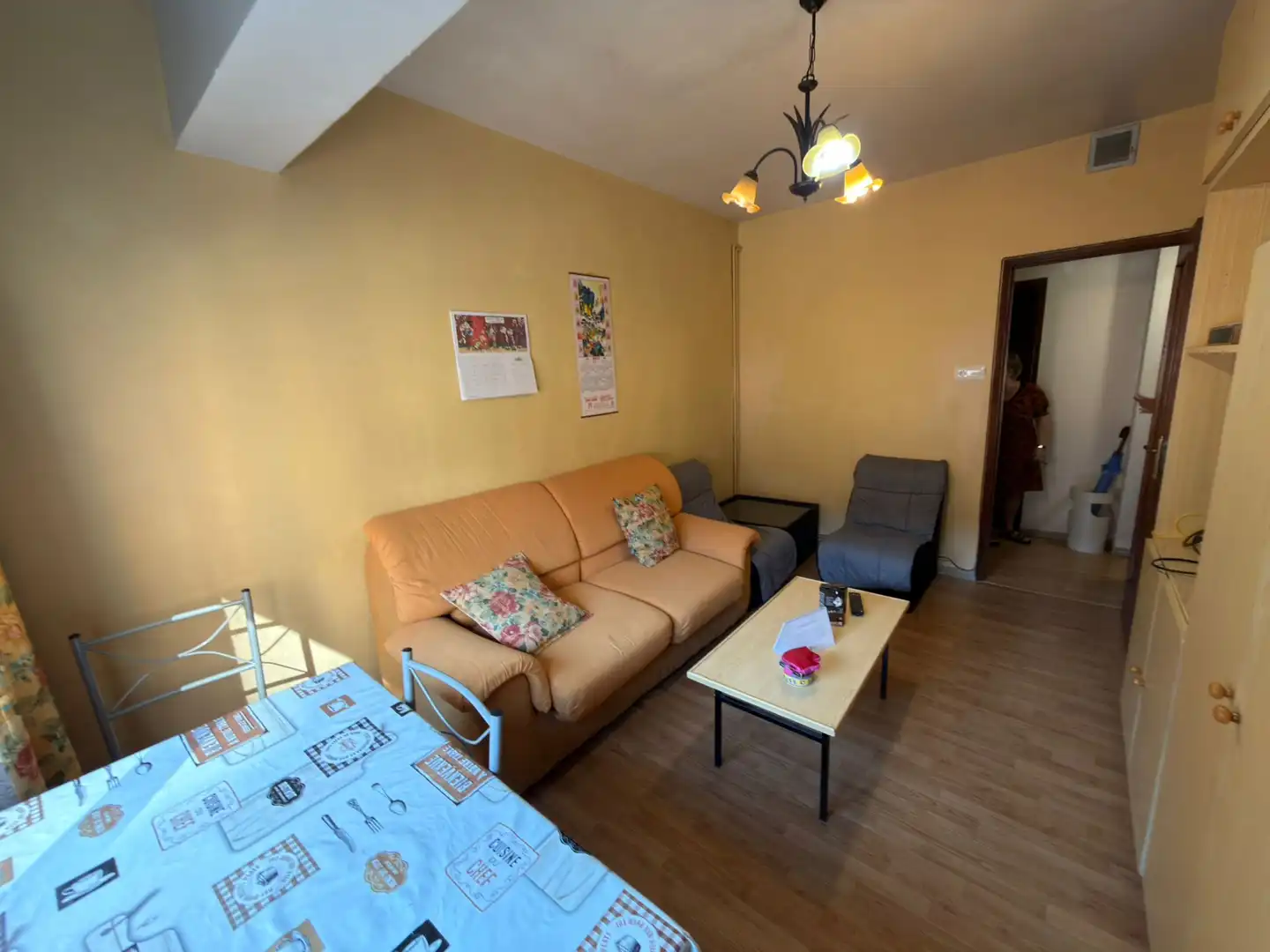 Wohnzimmer von Wohnung zur Miete in Pontevedra Capital  mit Heizung, Möbliert und Ofen