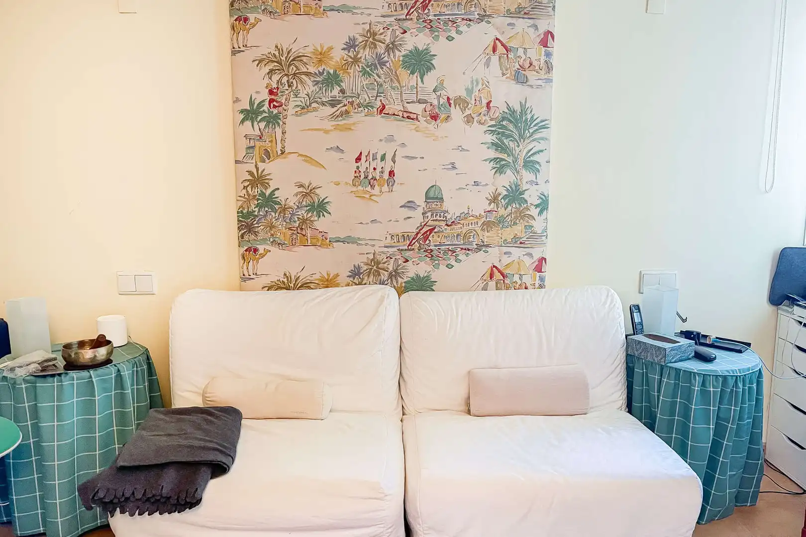 Living room of Flat for sale in Sant Llorenç des Cardassar  with Air Conditioner, Terrace and Furnished