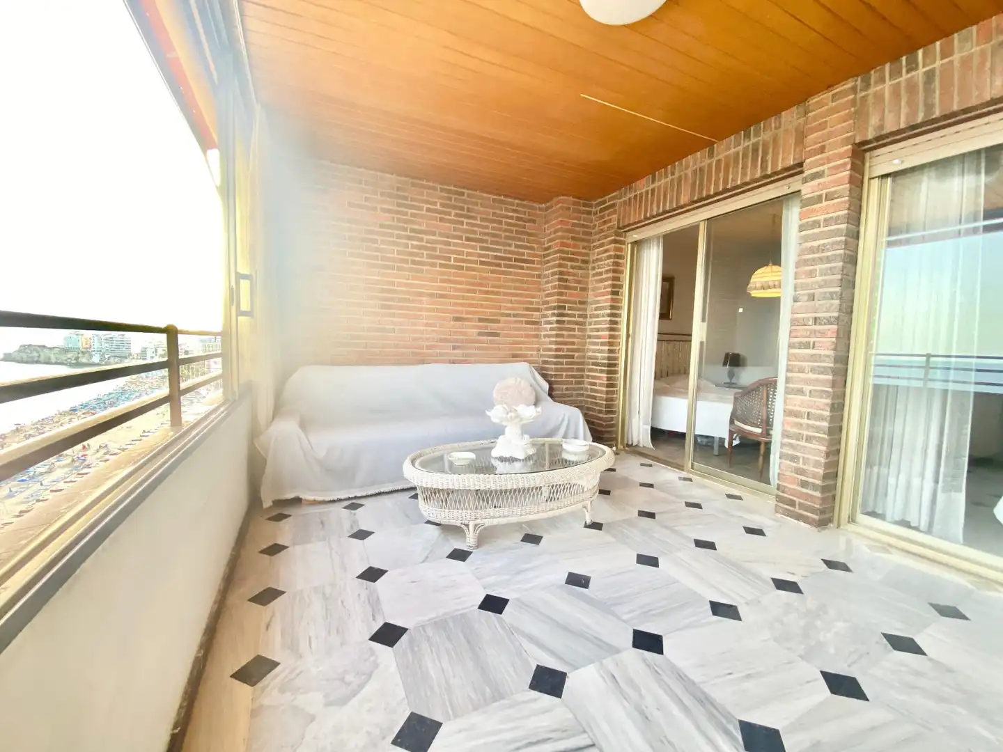 Terrace of Apartments for rent in Benidorm  with Heating, Swimming Pool and Furnished