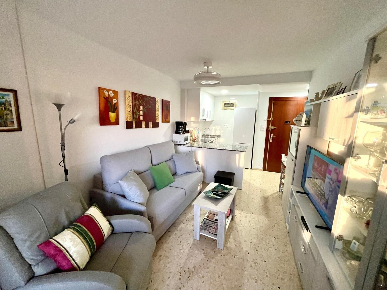 Living room of Apartment for sale in Benidorm  with Air Conditioner, Private garden and Terrace