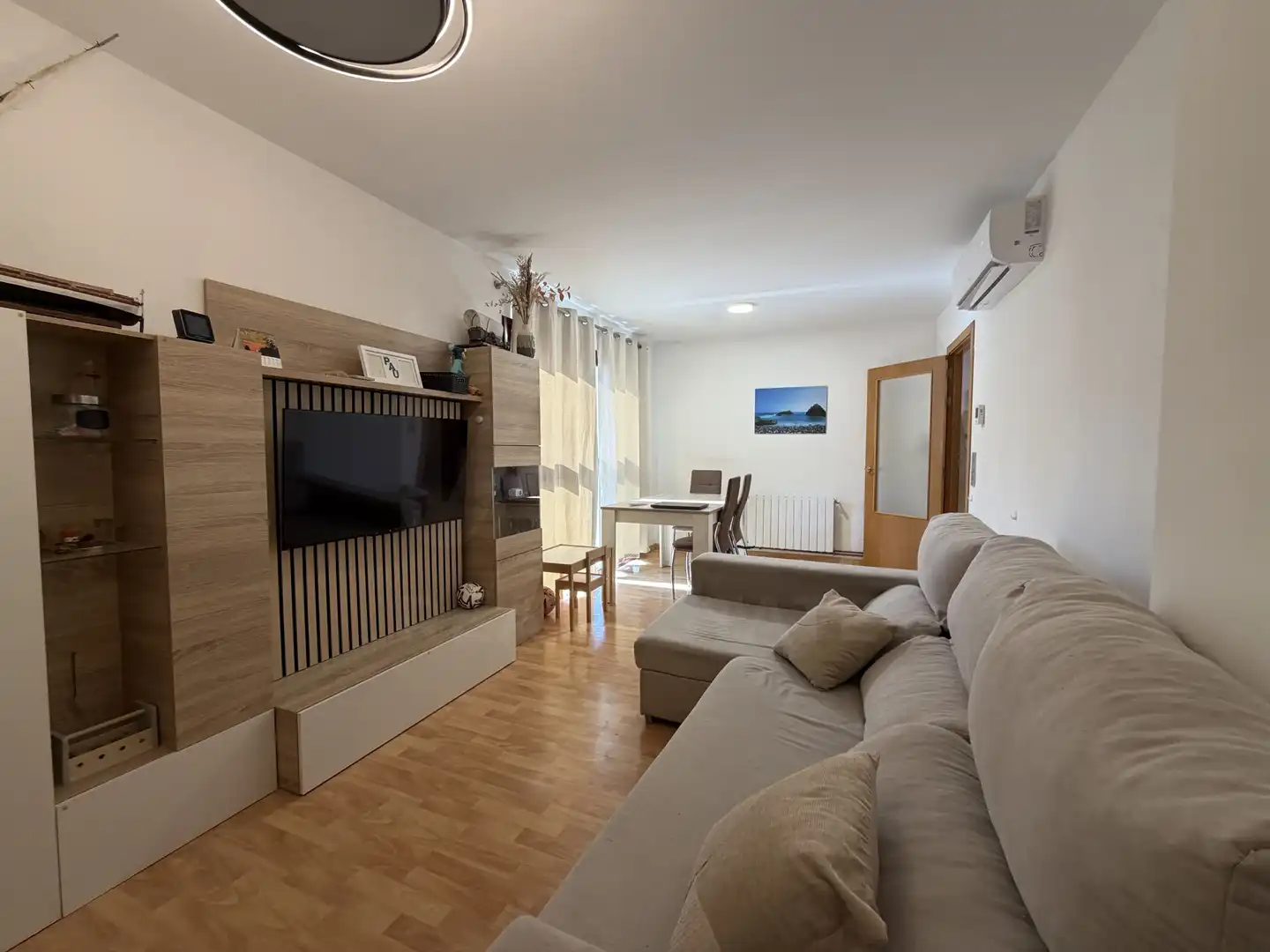 Wohnzimmer von Maisonette zum Verkauf in Almenar mit Klimaanlage, Heizung und Terrasse