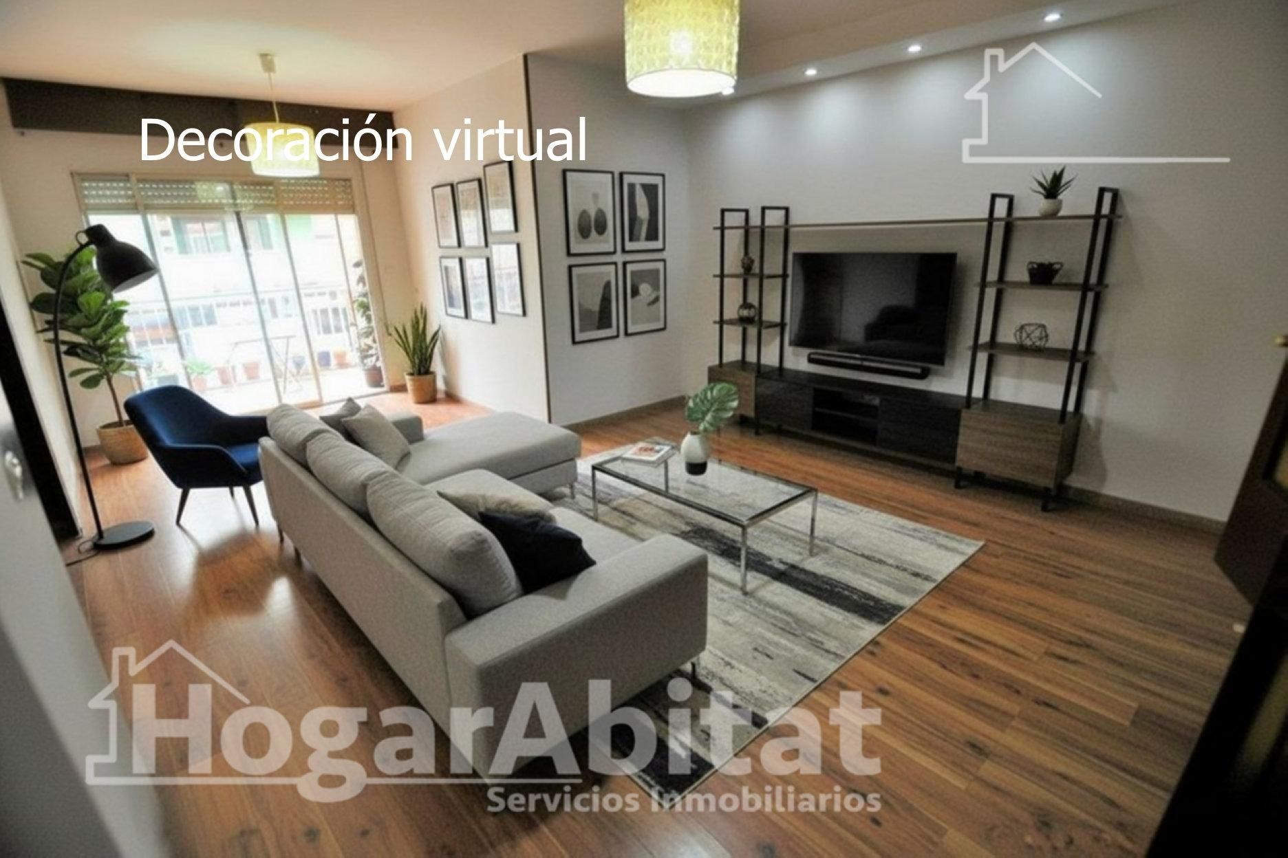 Sala de estar de Piso en venta en Mislata con Terraza y Balcón