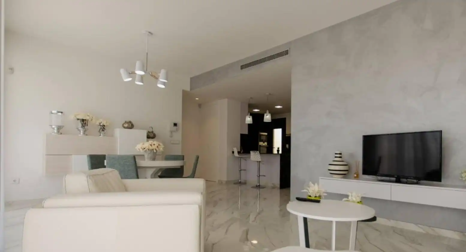 Wohnzimmer von Haus oder Chalet zum Verkauf in Cartagena mit Privatgarten, Terrasse und Gemeinschaftspool