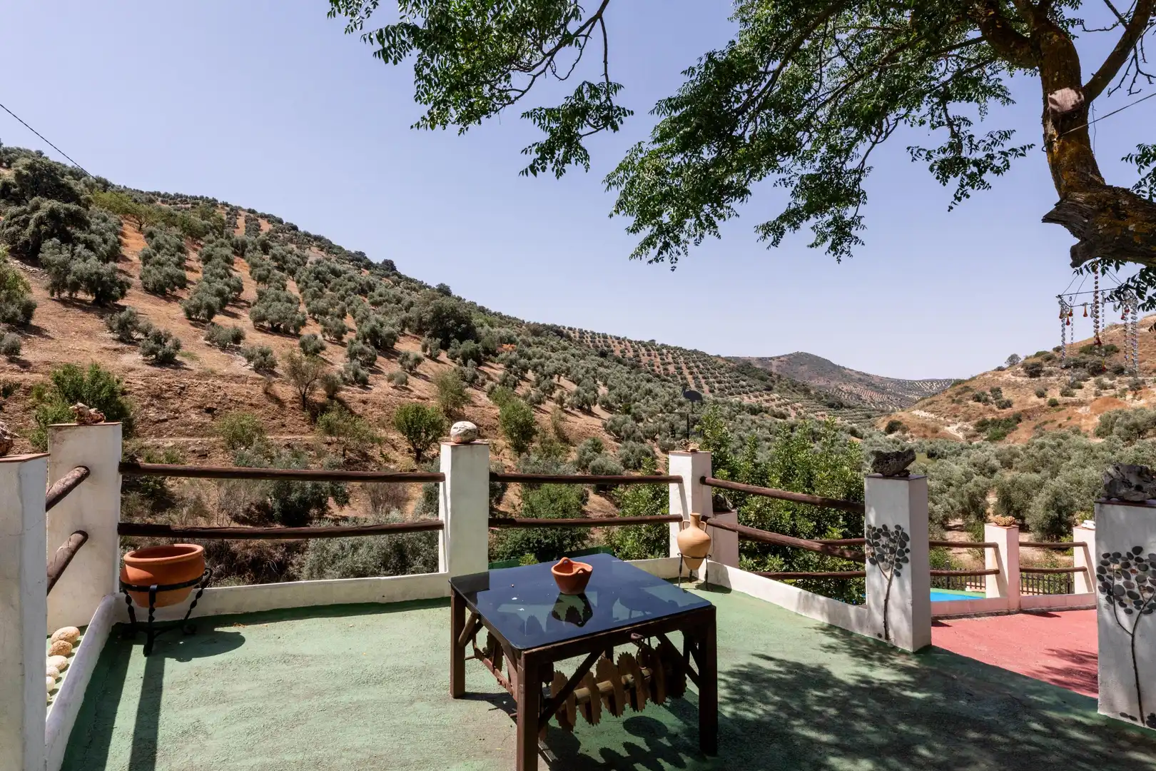 Terrassa de Finca rústica en venda en Cuevas de San Marcos amb Calefacció, Jardí privat i Terrassa