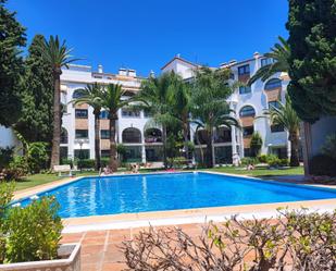 Exterior view of Flat to rent in Fuengirola  with Air Conditioner, Private garden and Parquet flooring